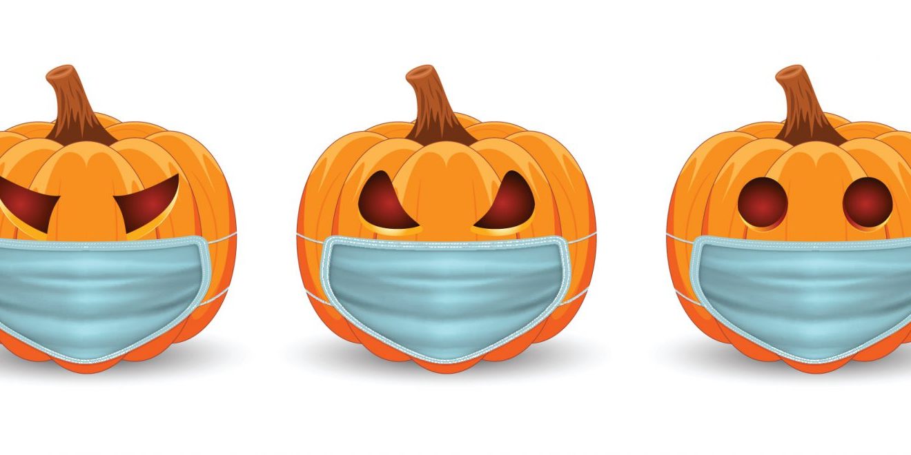 Masked pumpkins deadly viruses